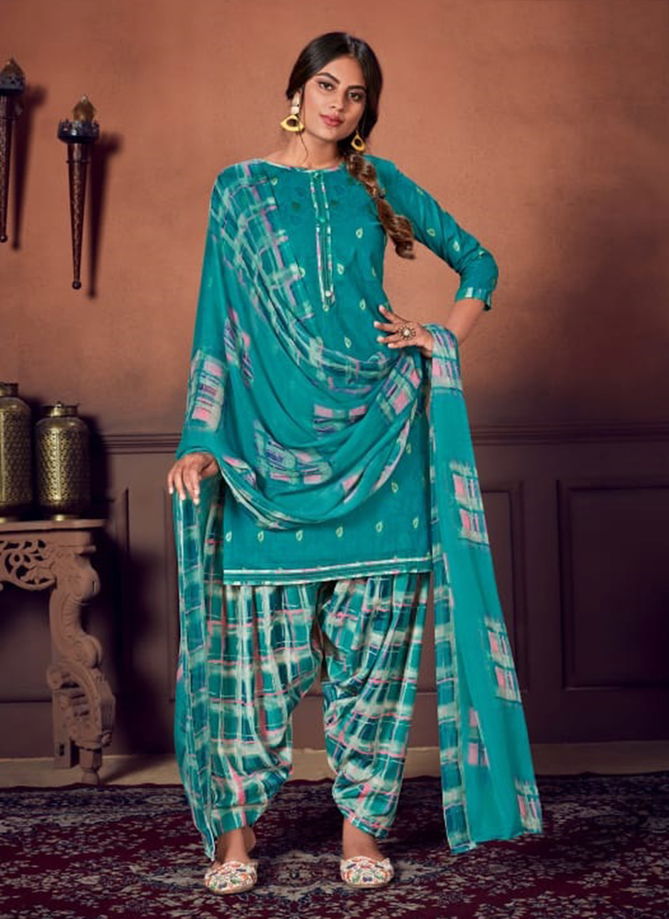 Alok suit Designer daily wear Printed Patiyala and Duptta Suite Collections